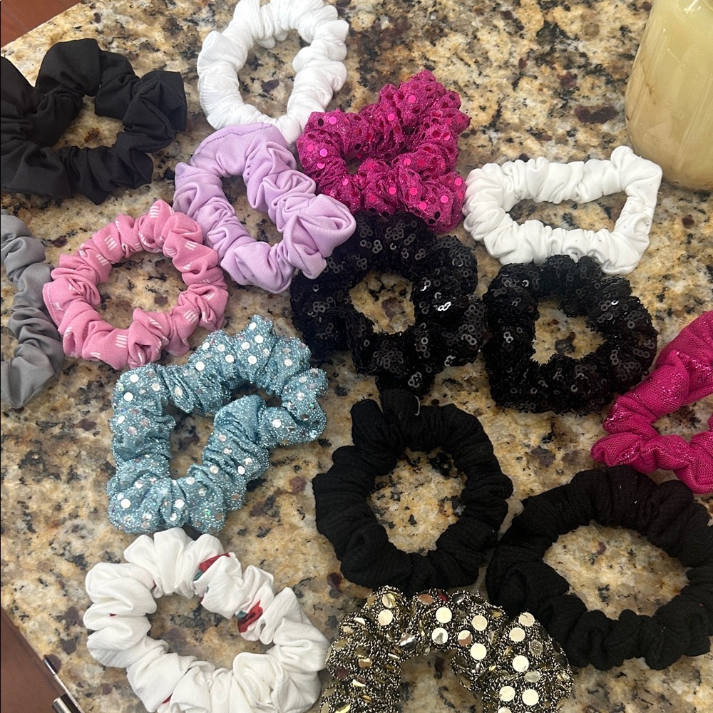 Elegant Multi-Color Hair Scrunchies Set